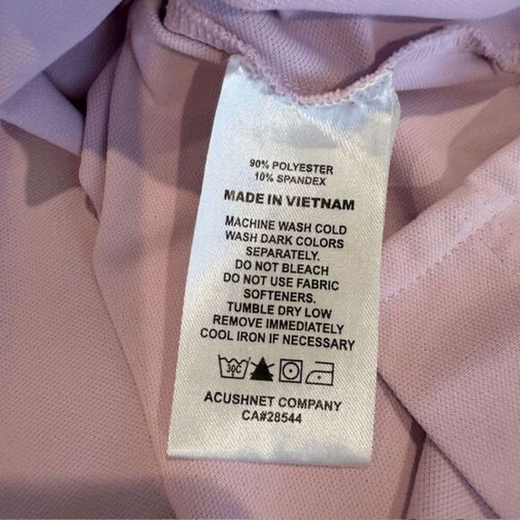 Footjoy FJ Golf Polo Pink 3 Button Men's Size Large - Picture 3 of 7